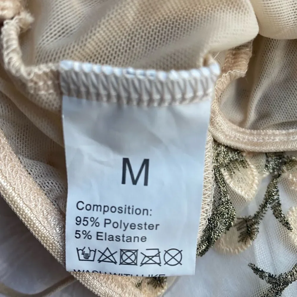 embroidered tulle interior set, completely new